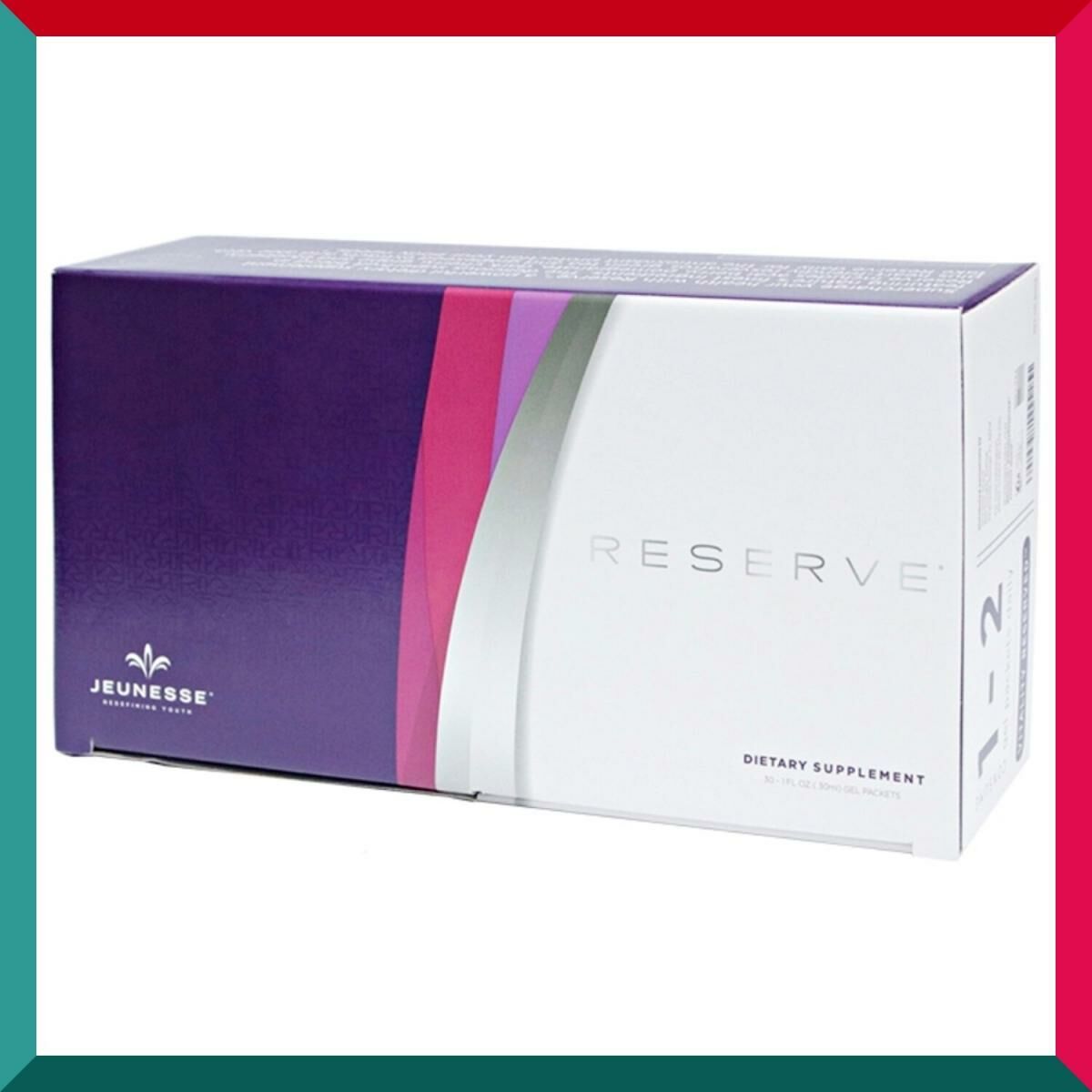 美國 JEUNESSE RESERVE 沛泉菁華白藜蘆醇30包