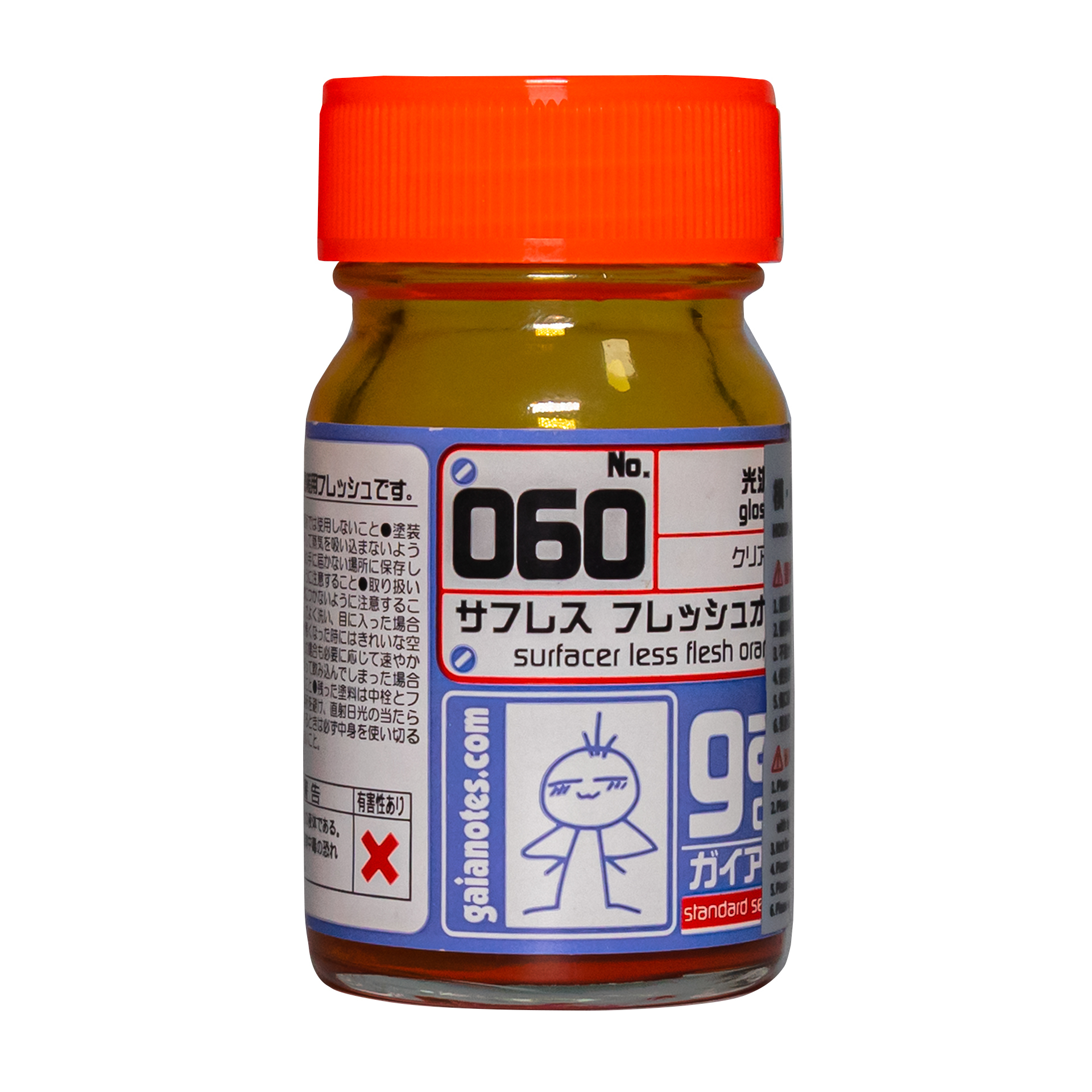 GAIA 蓋亞 GAIA-060 SURFACER LESS FLASH ORANGE サフレスフレッシュオレンジ 15ML