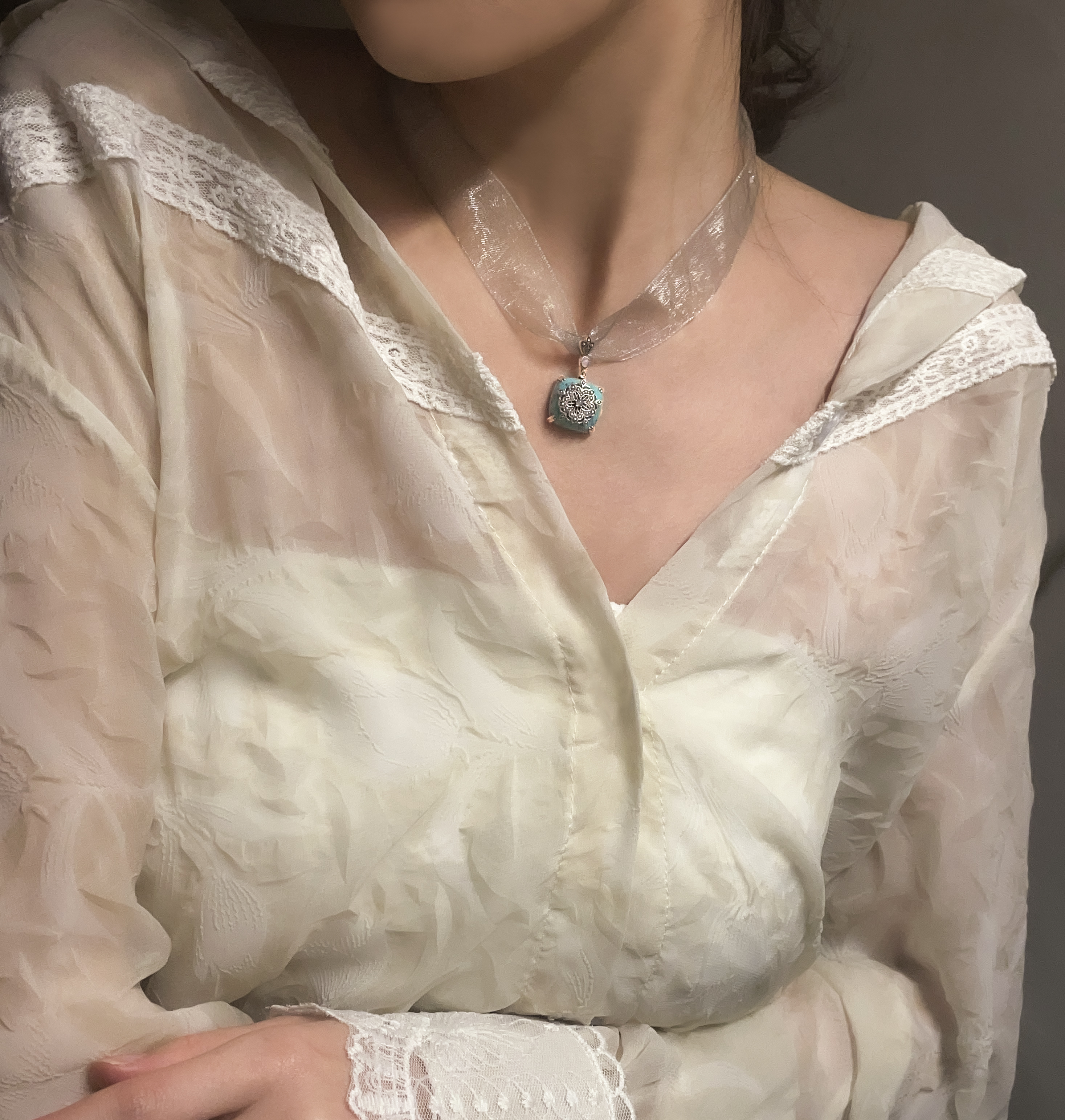 綠松石聖誕墜子