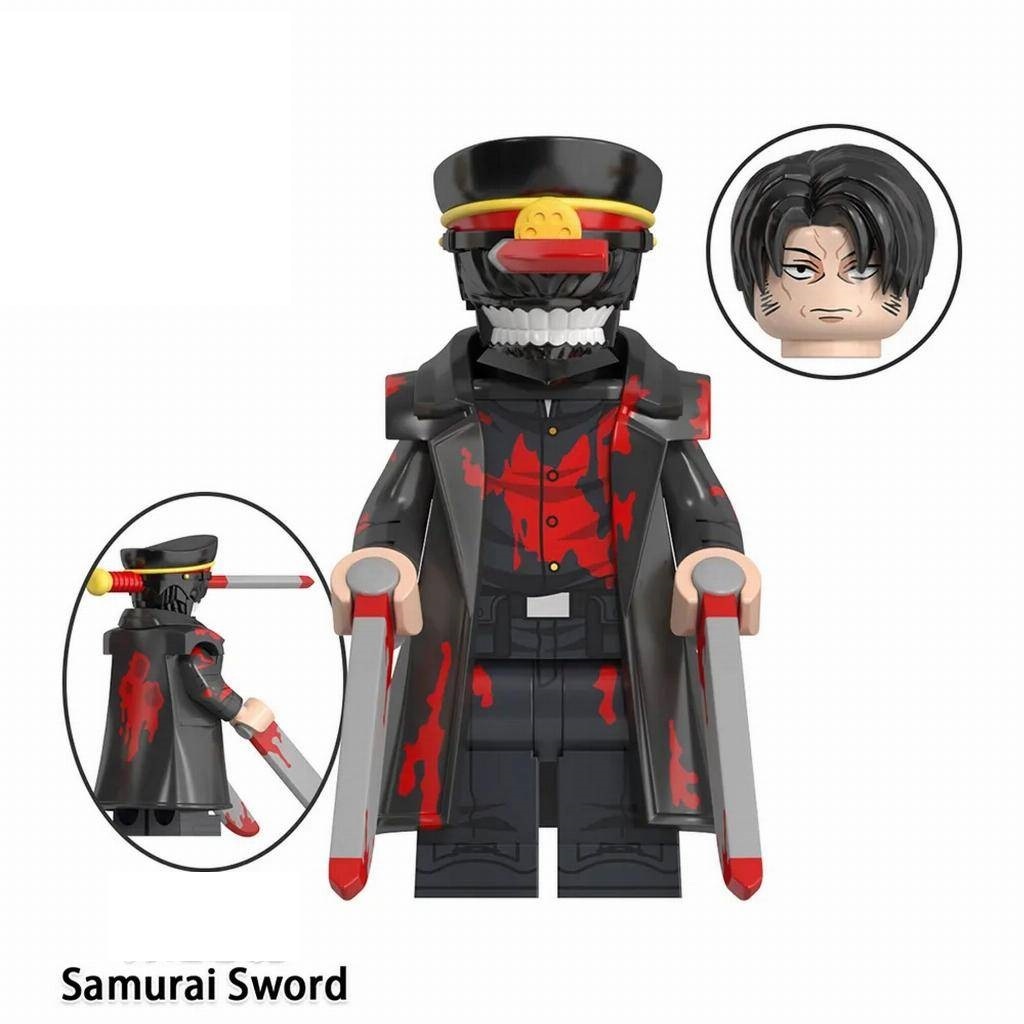 レーママ Samurai Sword Chainsaw Man Minifigs Fit Lego WM2527