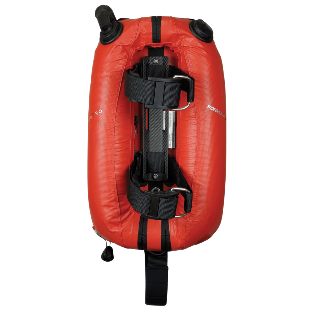 ▲DIVE1 背囊式BCD 旗艦款 (皮面版-碳纖維背板)