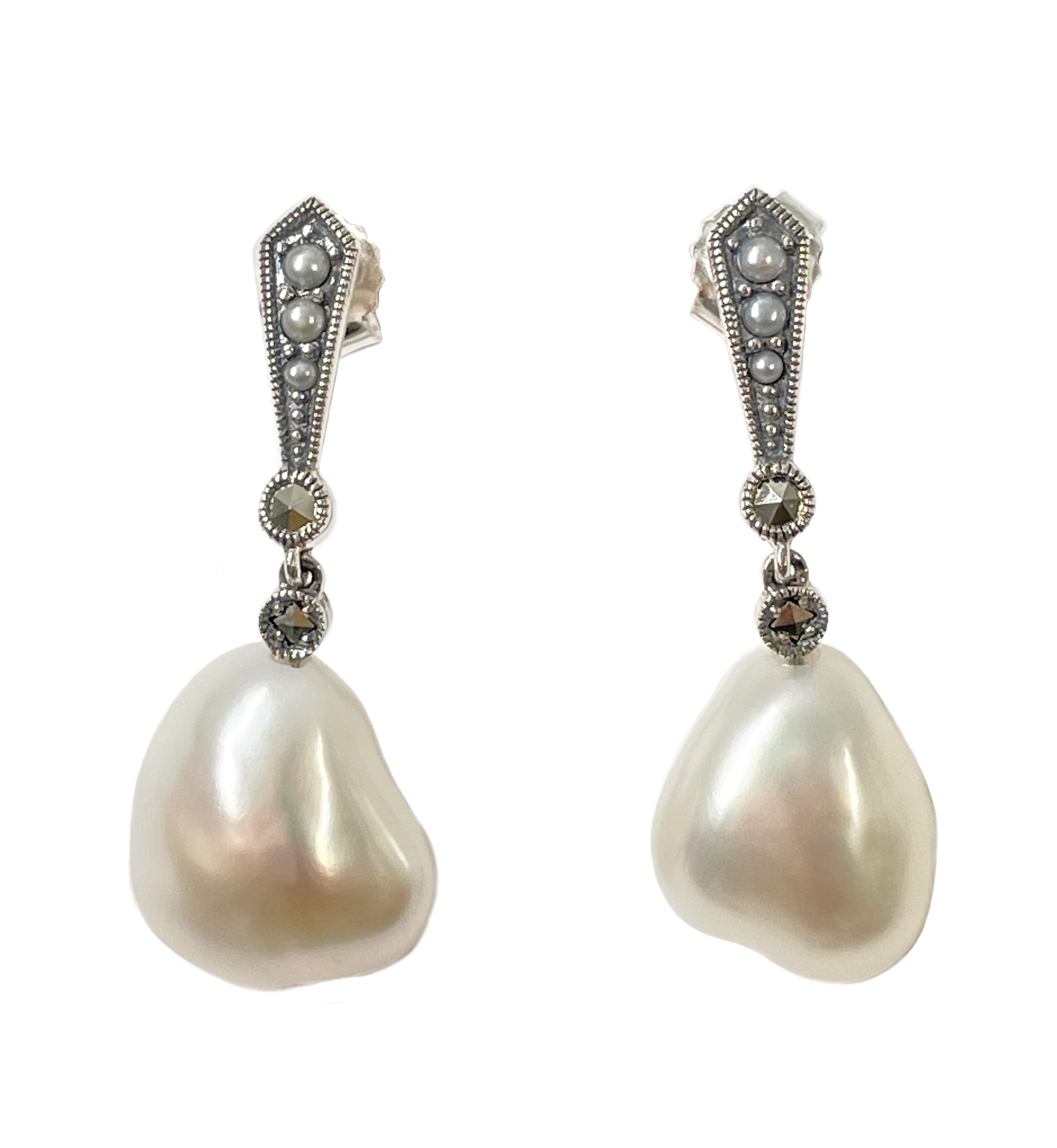 巴洛克珍珠耳環