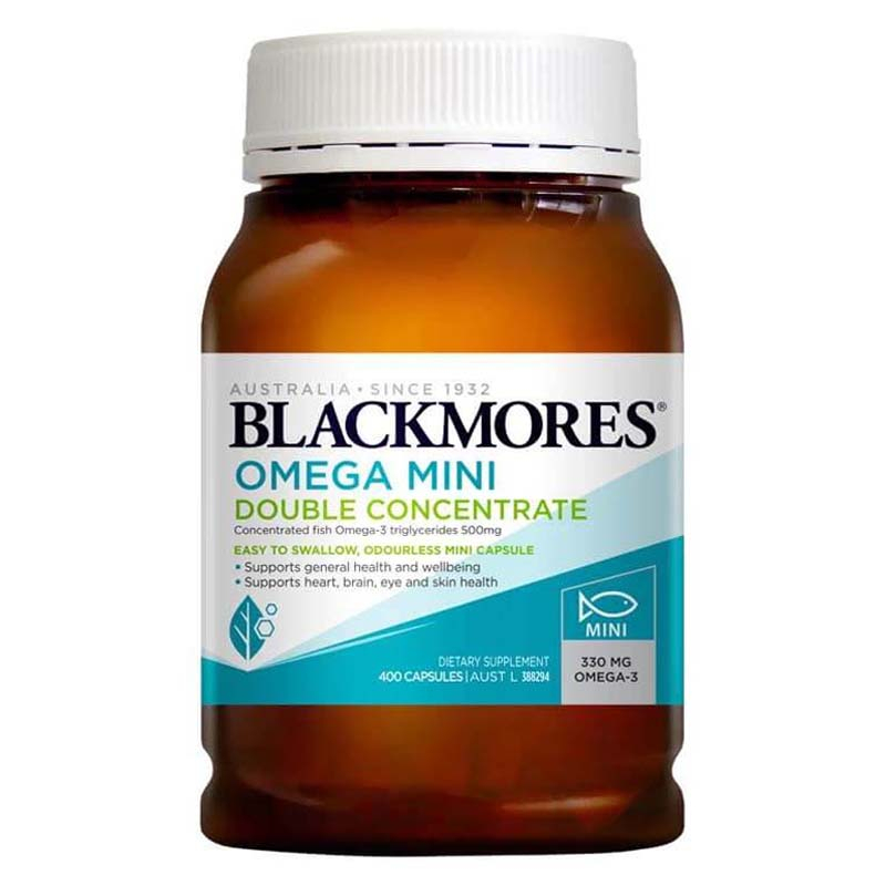 BLACKMORES - 雙倍高濃無腥味奧米茄迷你魚油丸 400粒