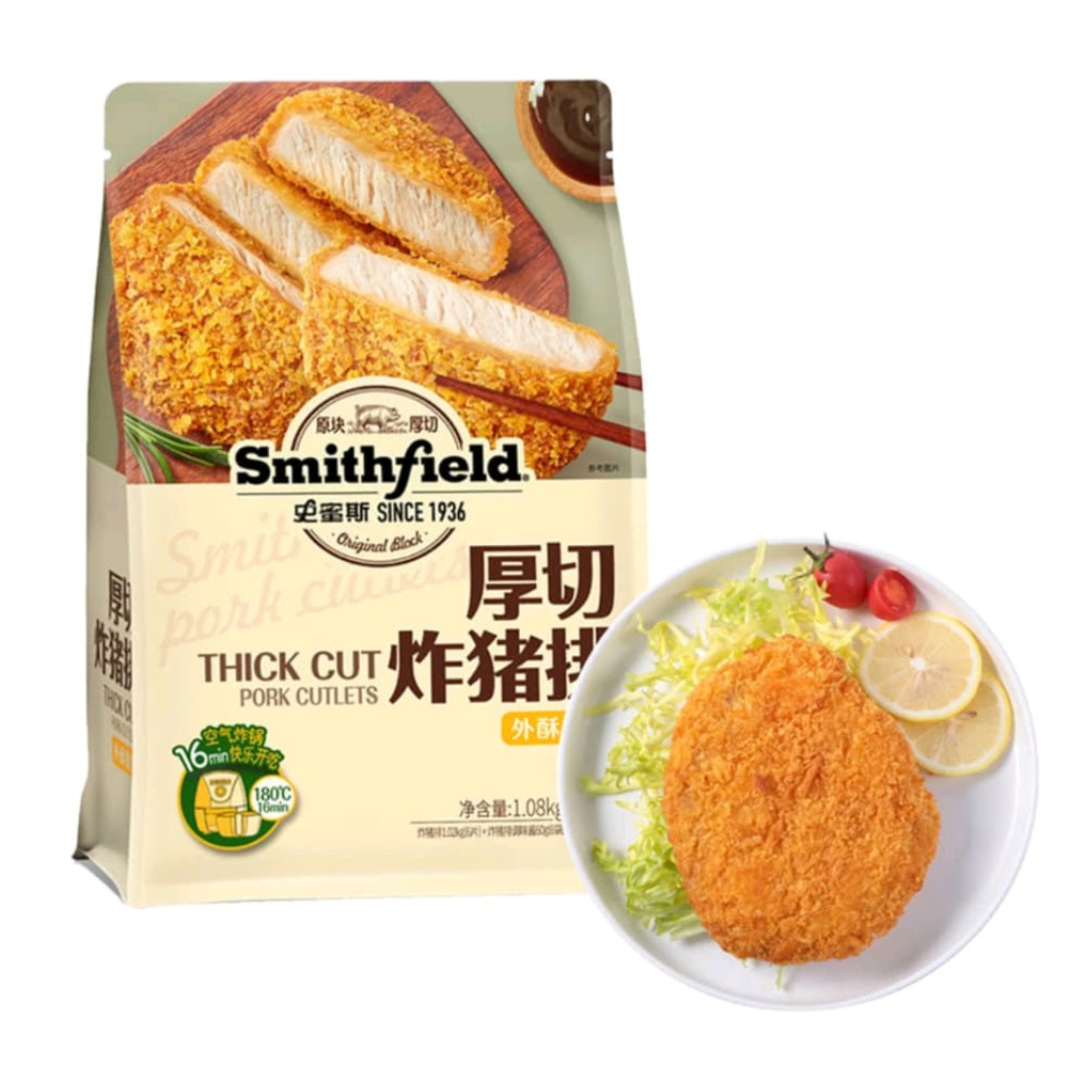 Smithfield 厚切炸豬扒連醬, 1.08kg (6片)