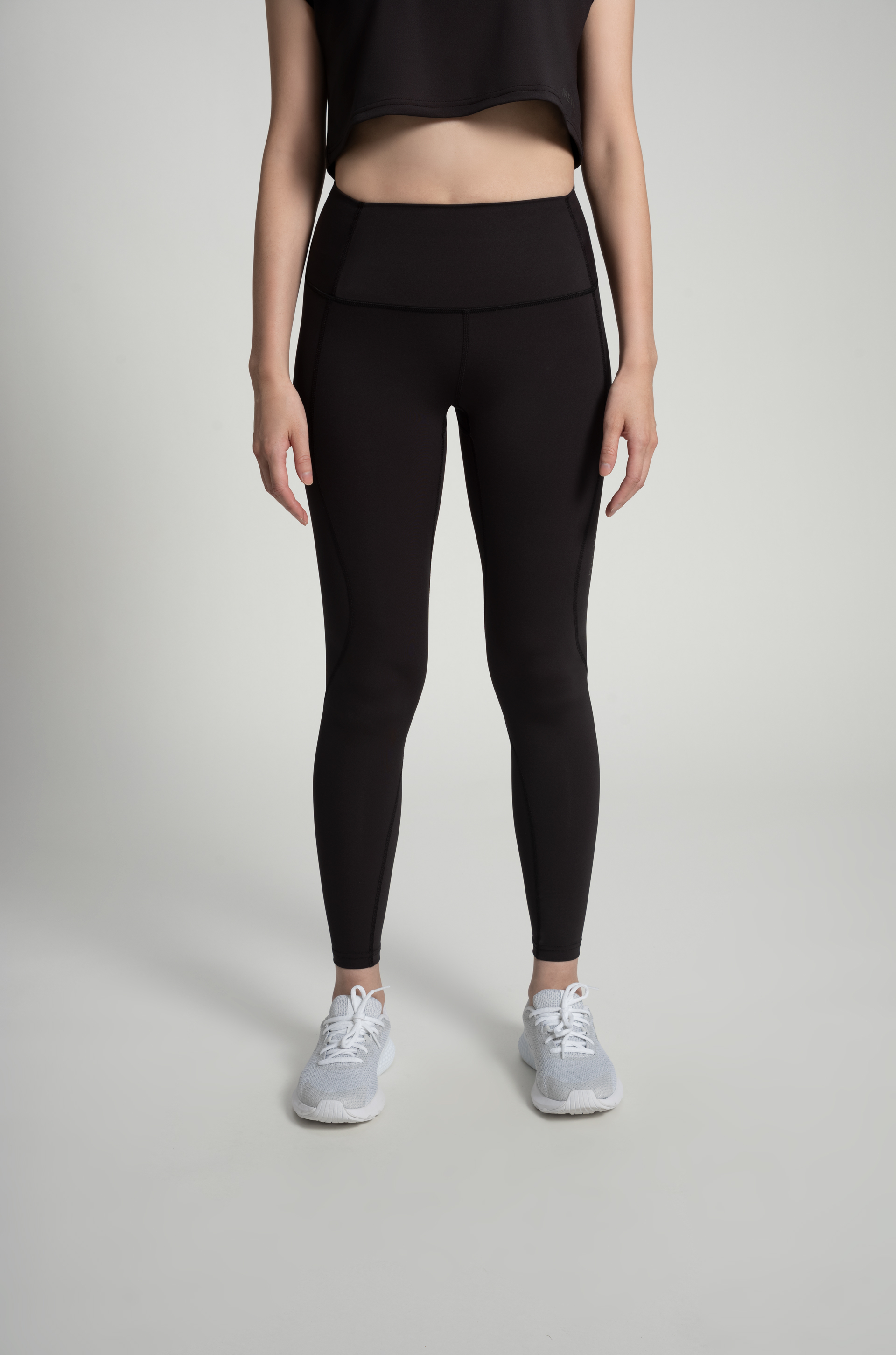 全長8/8緊身長褲 黑色