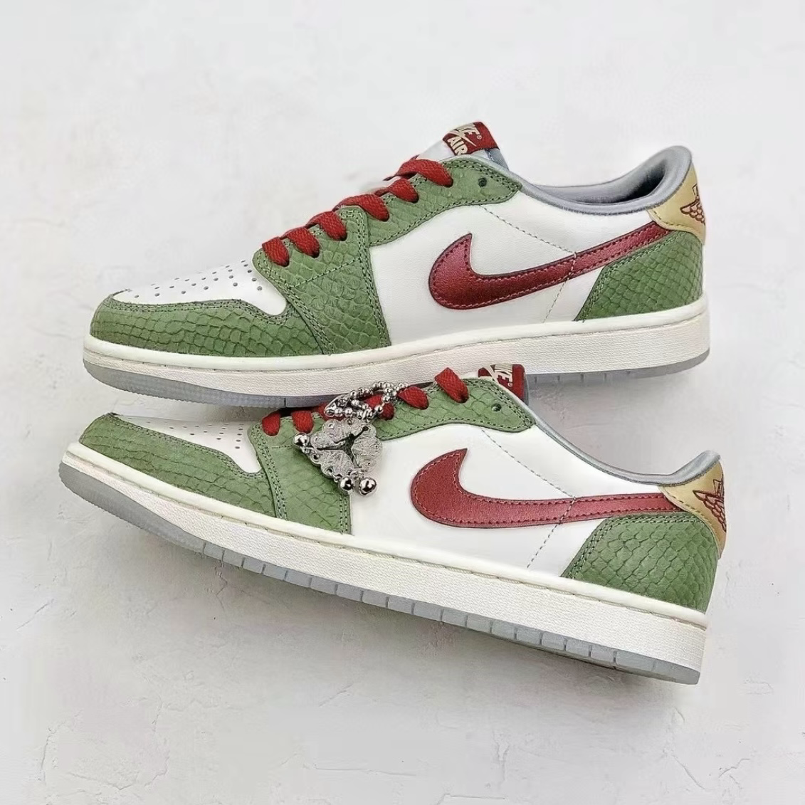 Nike Air Jordan 1 Retro Low OG Year of the Dragon 龍年限定 白綠紅 青龍