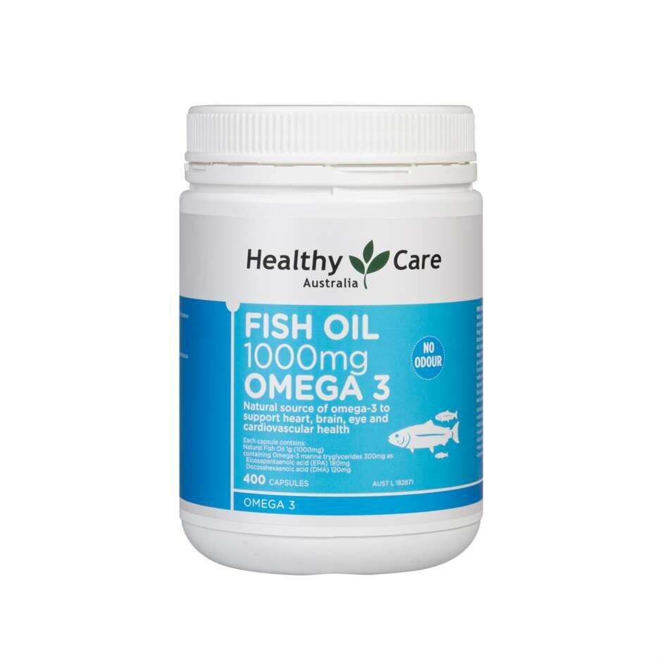 Healthy Care - 深海魚油膠囊1000mg Omega 3 (無腥味) 400粒