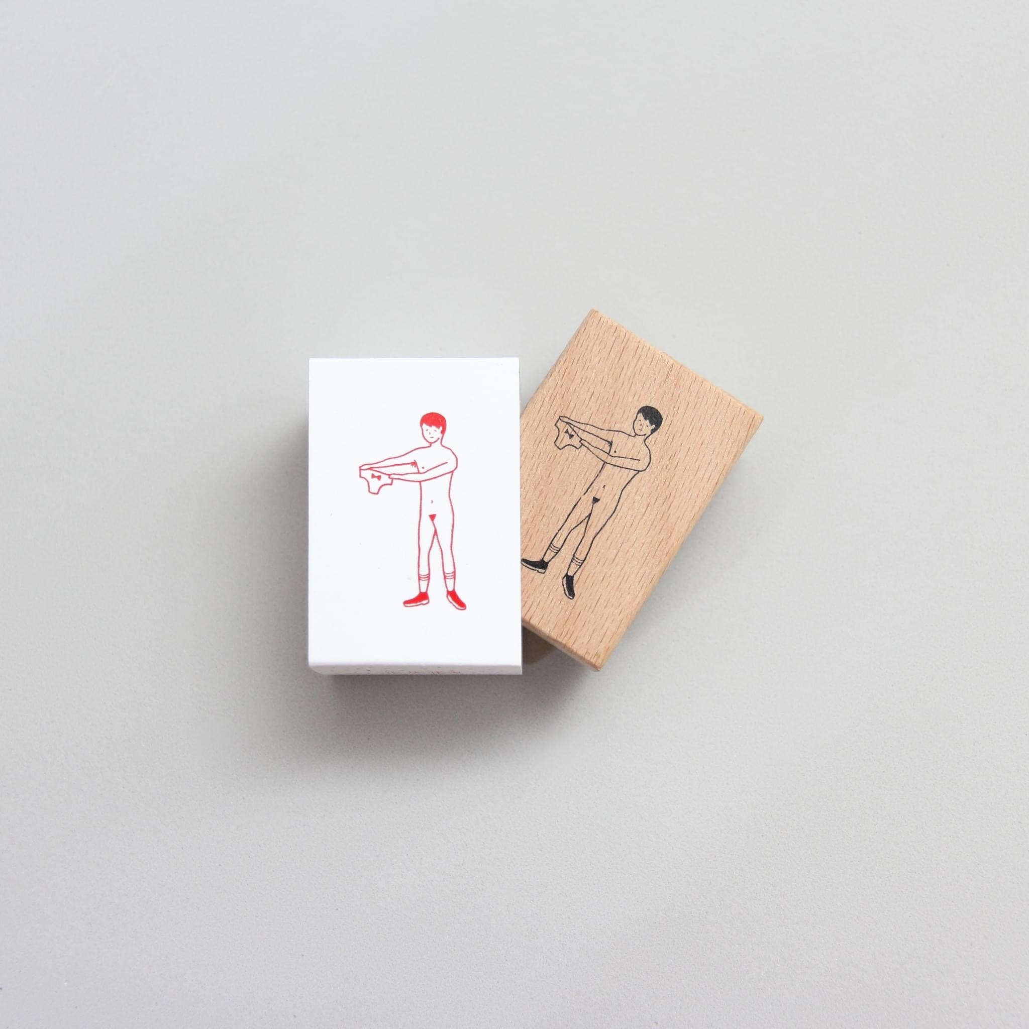 內褲裸男原木印章｜小代誌 Little thing 台灣