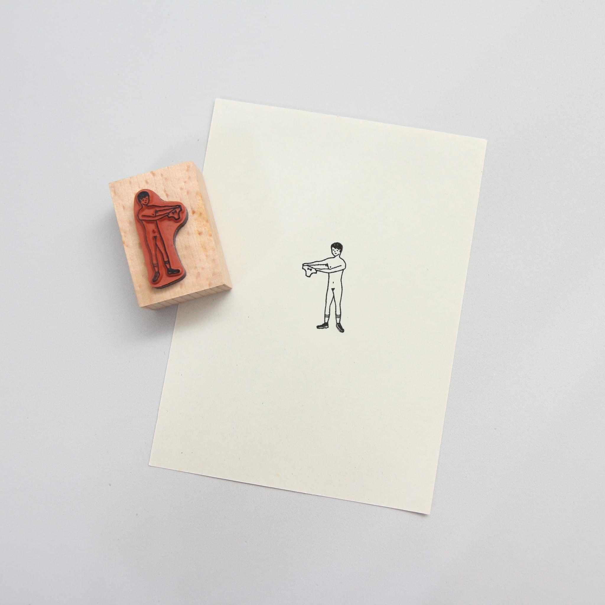 內褲裸男原木印章｜小代誌 Little thing 台灣