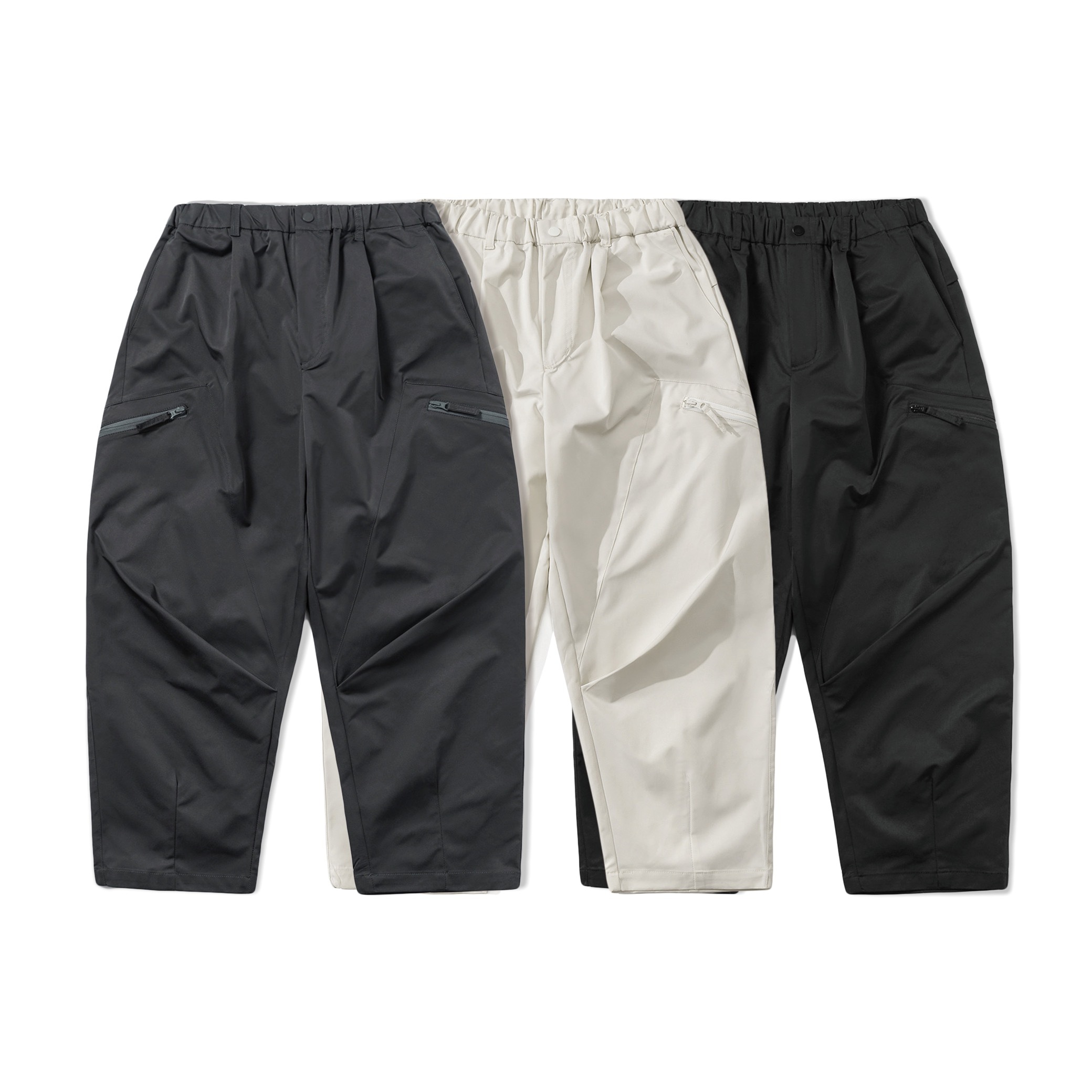 INCESSANT® - 24SS Teflon Zipper Pockets Tapered Pants " P1-T "