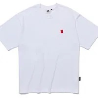 [S] DYSFUNCT CANDY BEAR PATCH T-SHIRT,WHITE/RED, T-CANDYPATCH WR (SDY83)