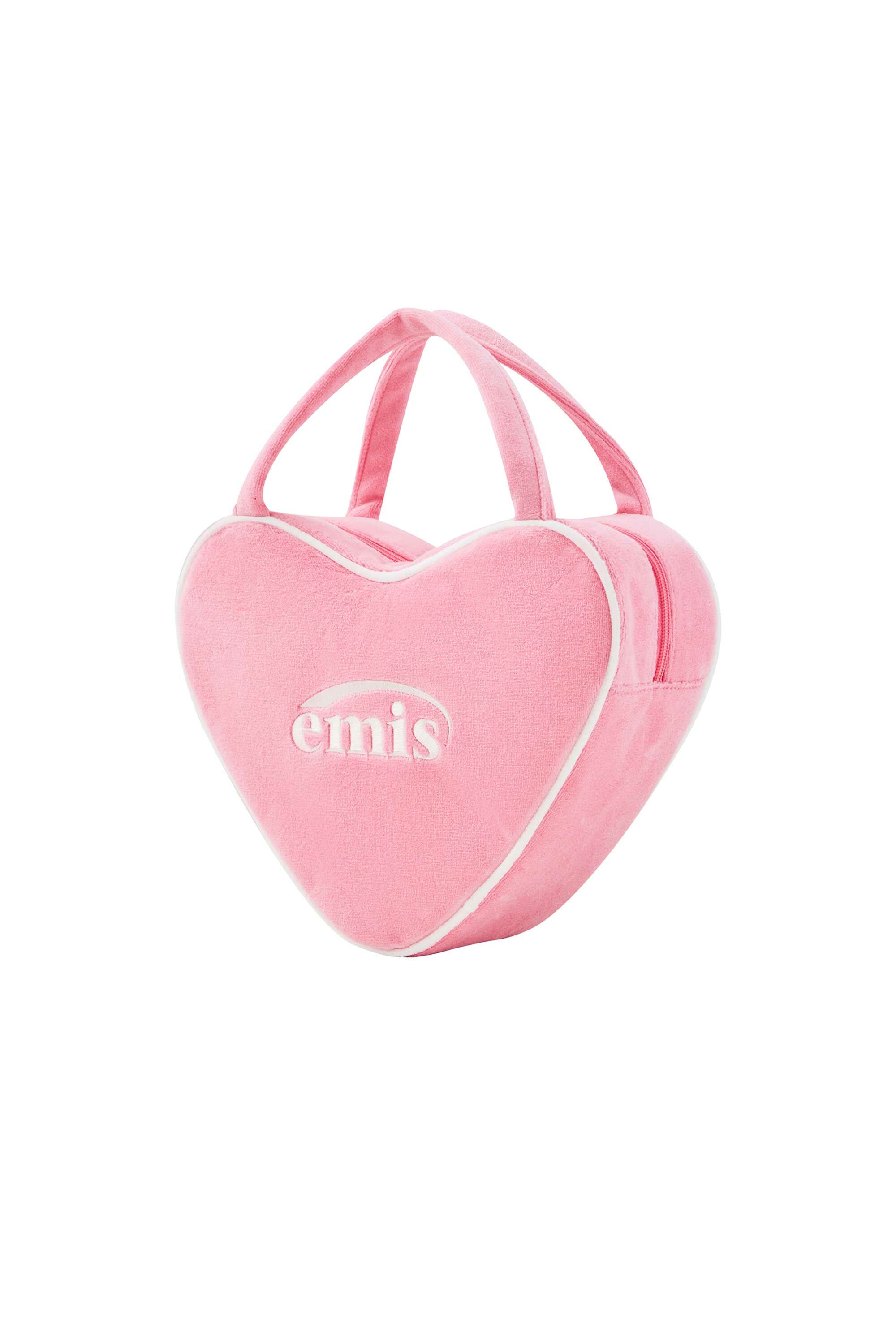 ◆EMIS◆ HEART TOTE BAGPINK m1037_1334062 HEART TOTE BAG-PINK - EMIS
