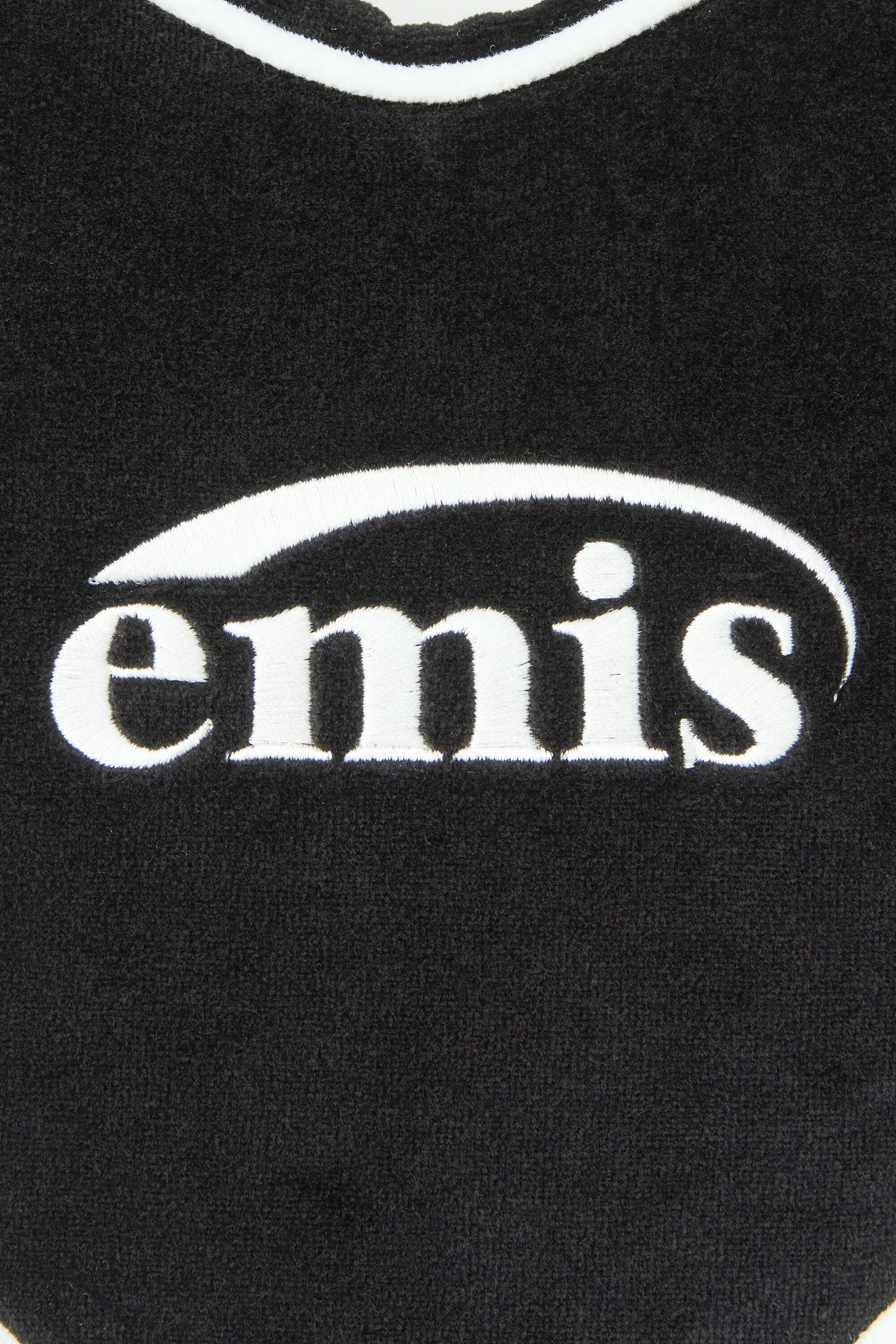 EMIS - VELOUR HEART TOTE BAG-BLACK EMIS - VELOUR HEART TOTE BAG-BLACK