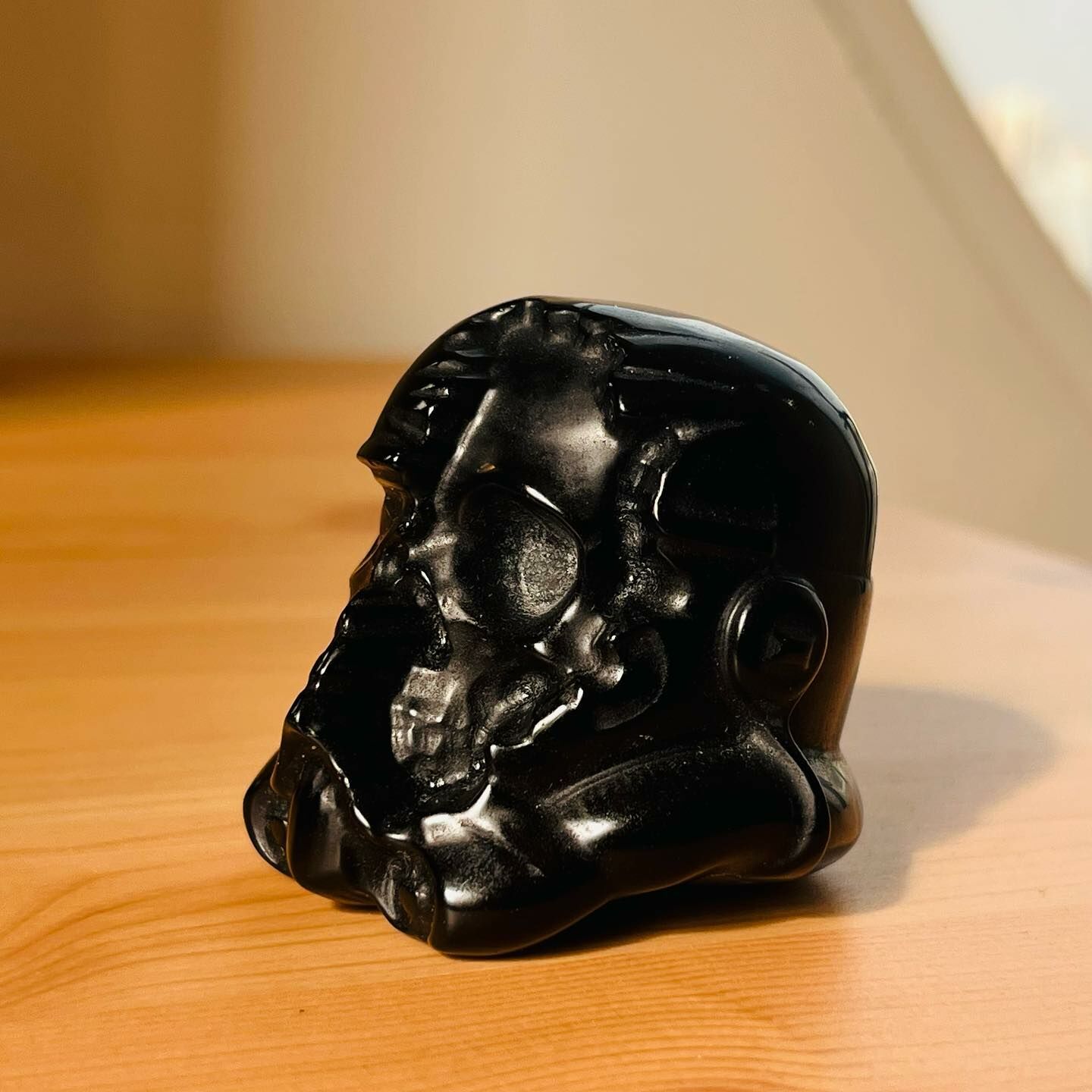 [原石] 星際大戰 黑武士 黑曜石 水晶擺件