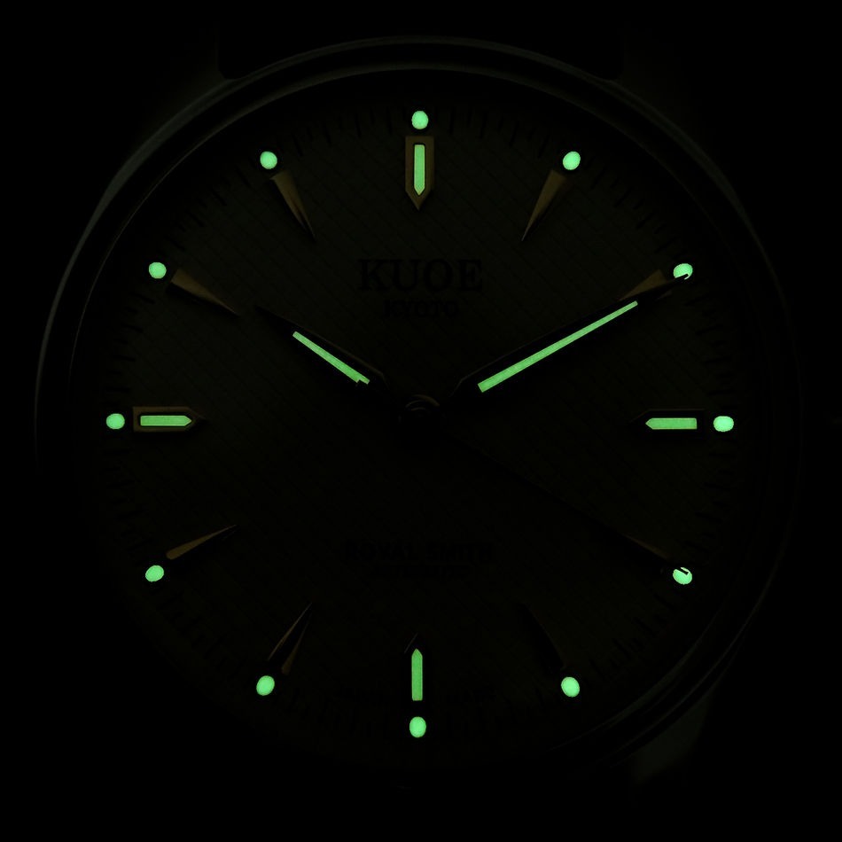 Royal Smith 90-006 - Gold Case Ivory Dial (Domed Sapphire Glass with AR Coating)