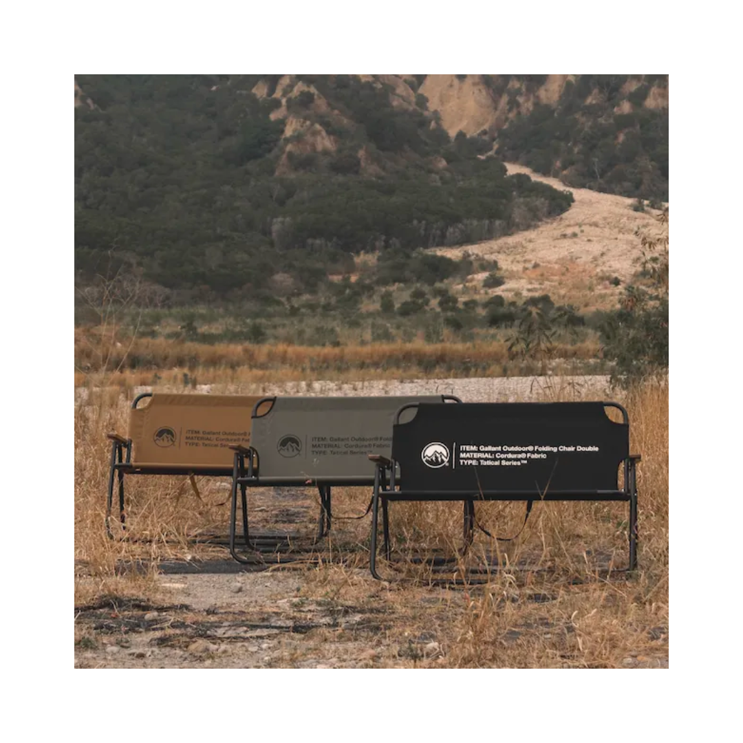 ▲Gallant 露營雙人折疊椅 2.0（含椅套）