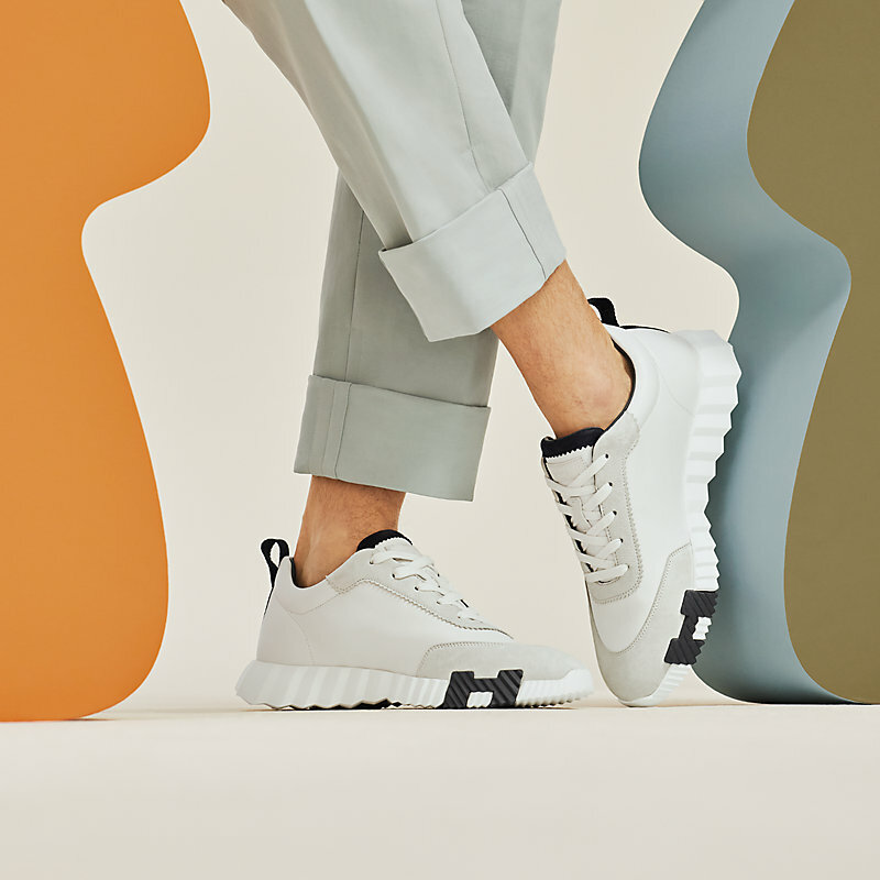 全新HERMES波鞋37.5碼 Blanc 經典Bouncing sneaker H221898ZH91410#BRAND NEW #香榭站正品