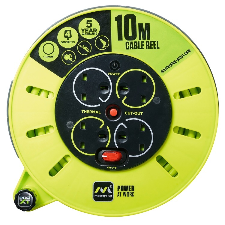 Masterplug 4 插口拖轆 10米 CMU10134SL