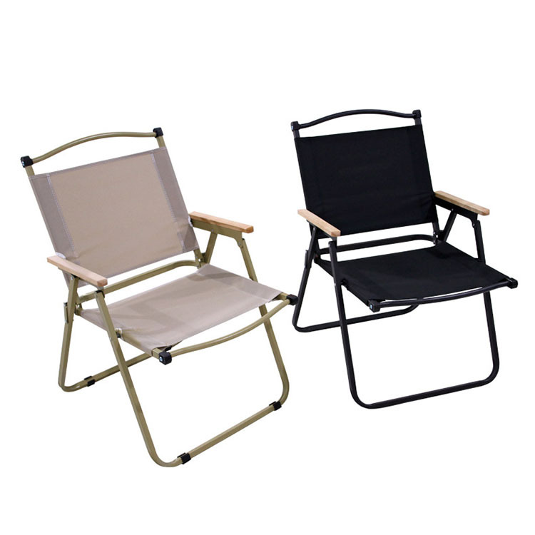 戶外露營木扶手折疊椅