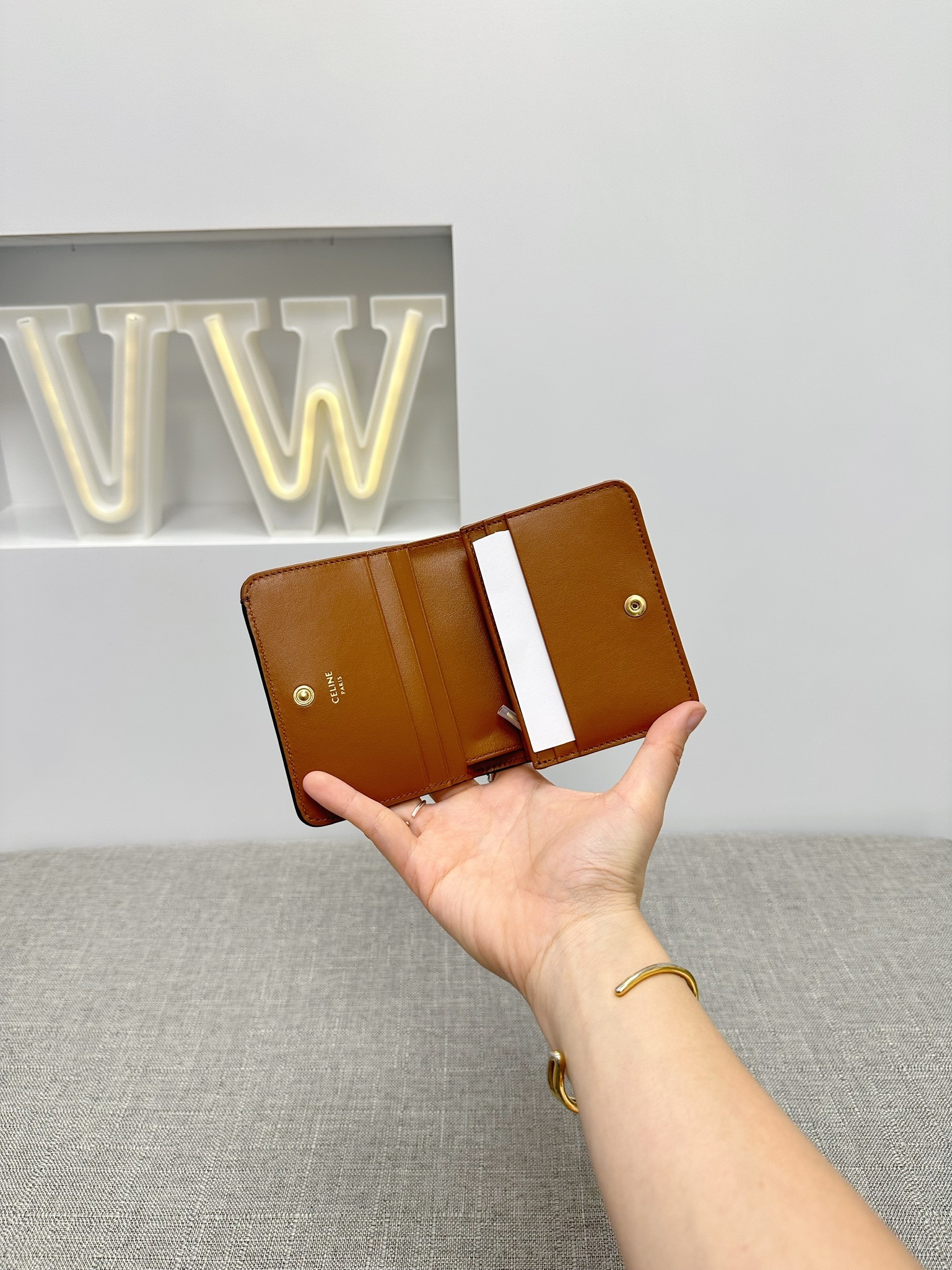Celine Triomphe Compact Wallet