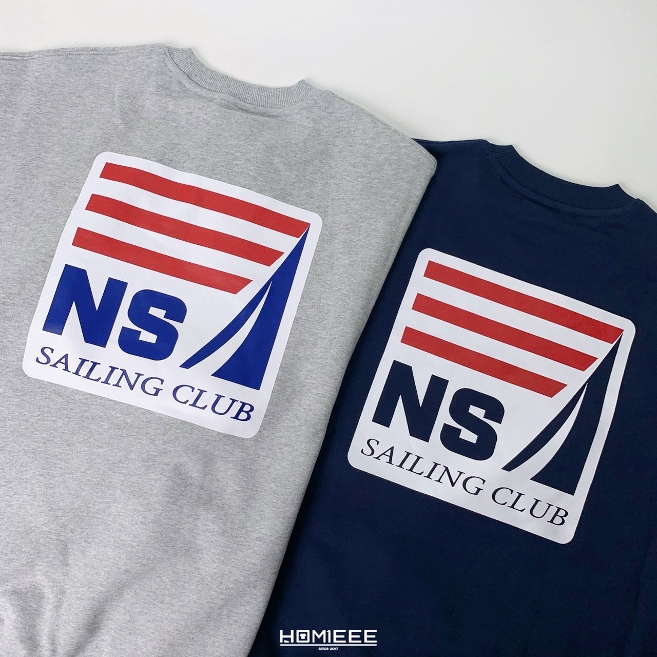 Nautica Sailing Club Sweatshirts 衛衣 帆船 深藍 灰色