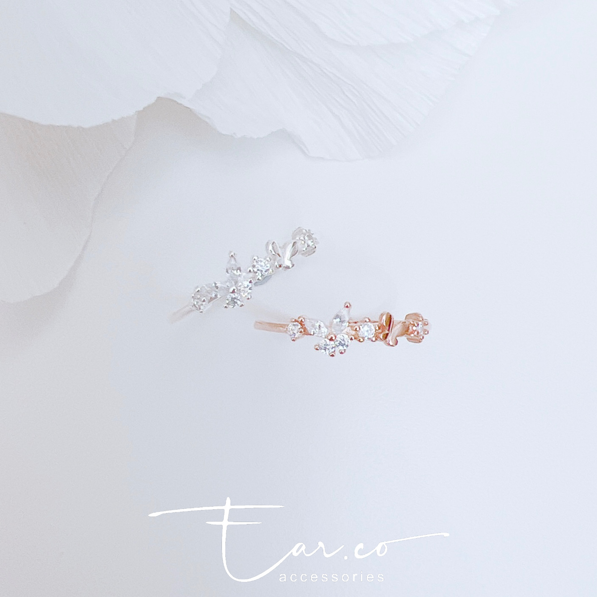 幼身小蝴蝶閃石純銀戒指 #A951