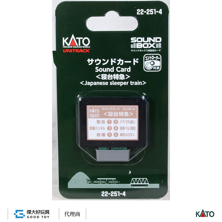 KATO 22-251-4 音效卡 <寢台特急>