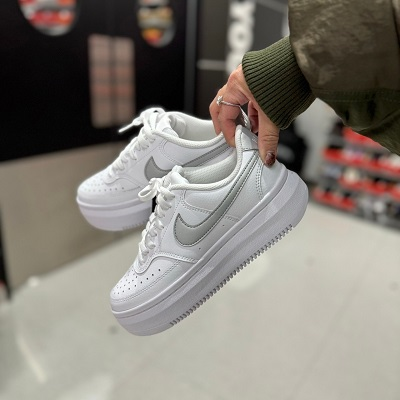 NIKE COURT VISION ALTA WHITE-SILVER [限時勁減!]