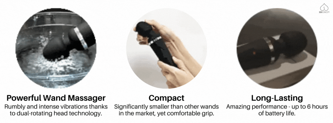 LOVENSE Domi 2 AV Massager is vibrating on water