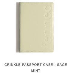 【FENNEC】CRINKLE PASSPORT CASE - PALE MINT [正規品] 25SS Official Mall Exclusive Color] CRINKLE PASSPORT CASE - PALE