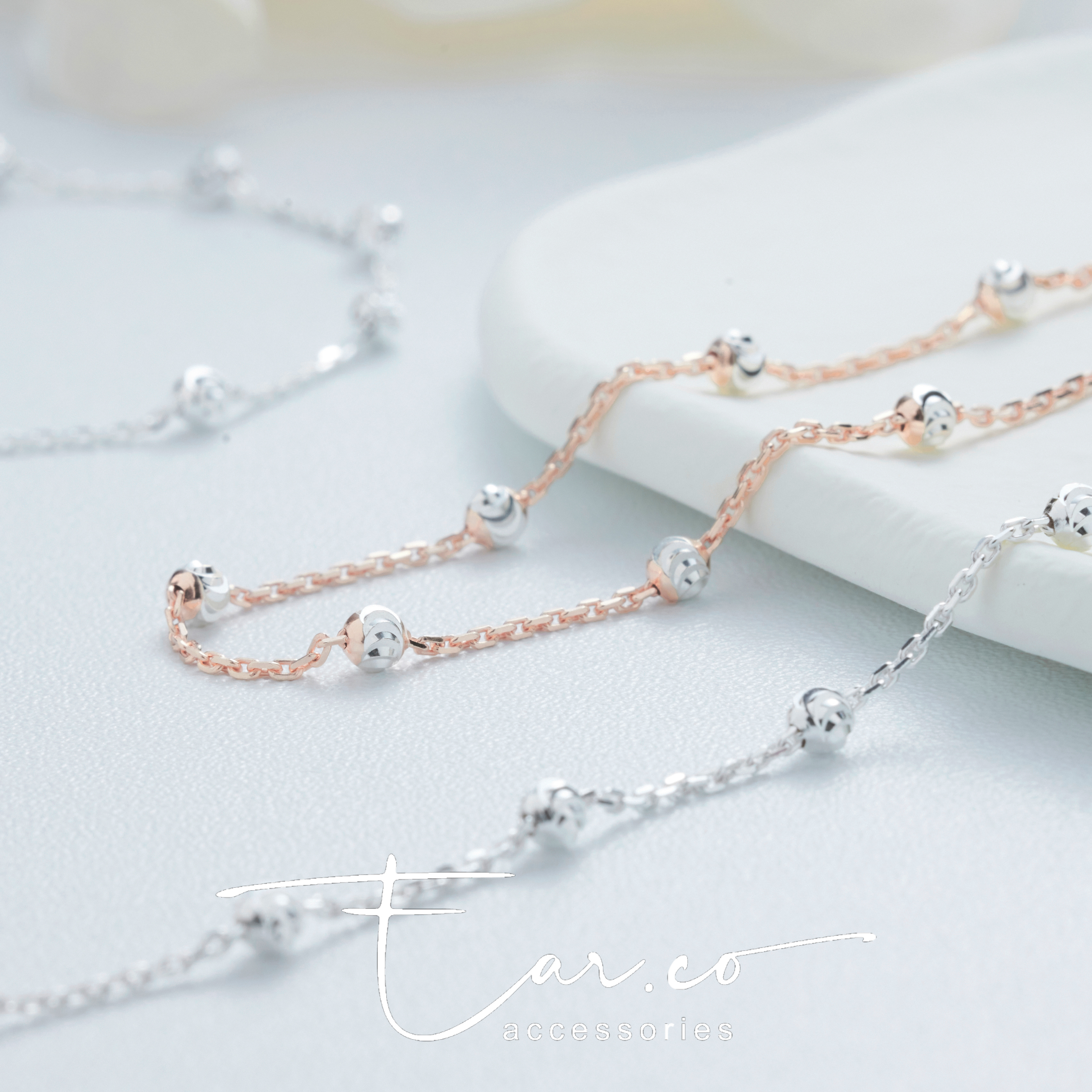 百搭Moon cut波波幼手鏈/頸鏈/腳鏈 [ITALY SILVER🇮🇹]