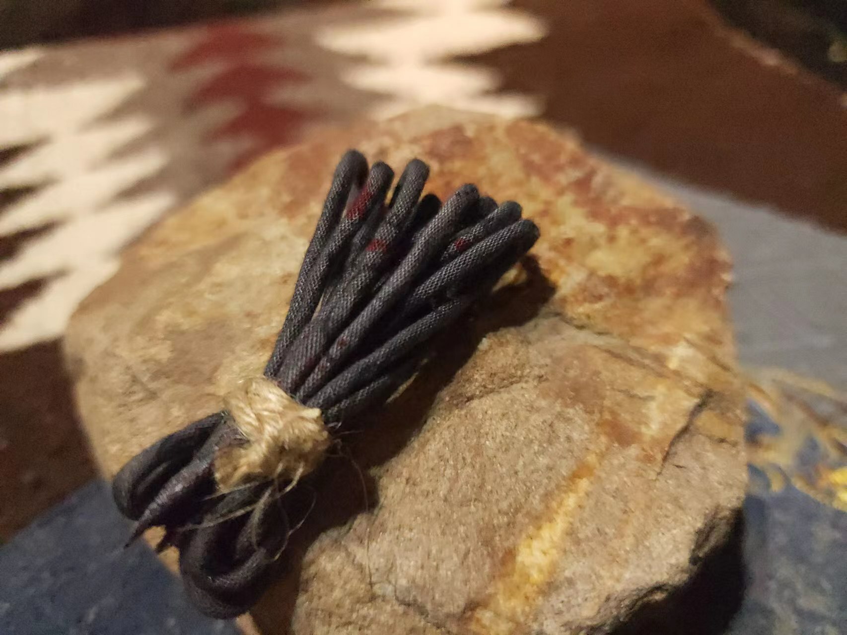 YVES 古布繩-墨染腰果花