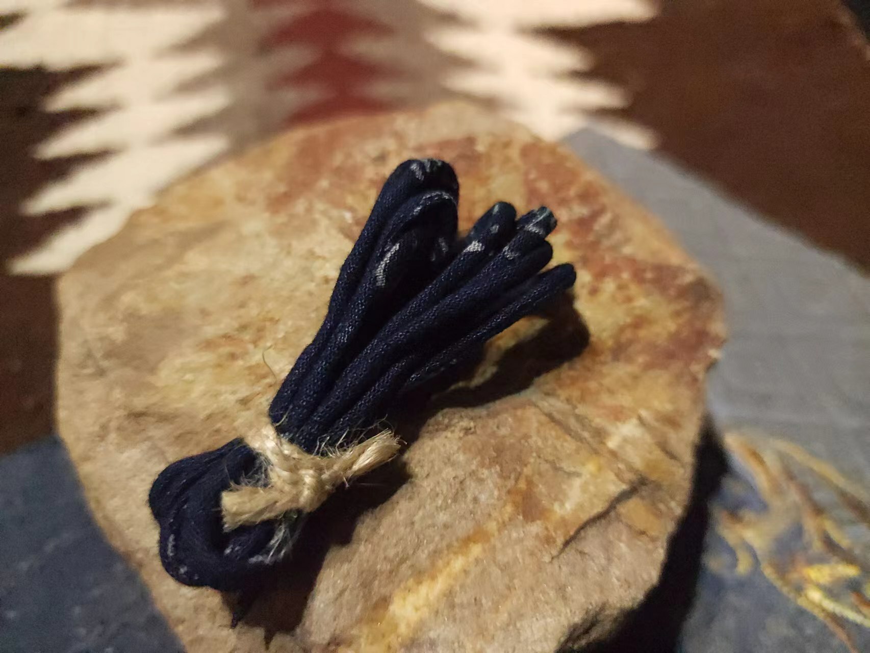 YVES 古布繩-藍染變形蟲