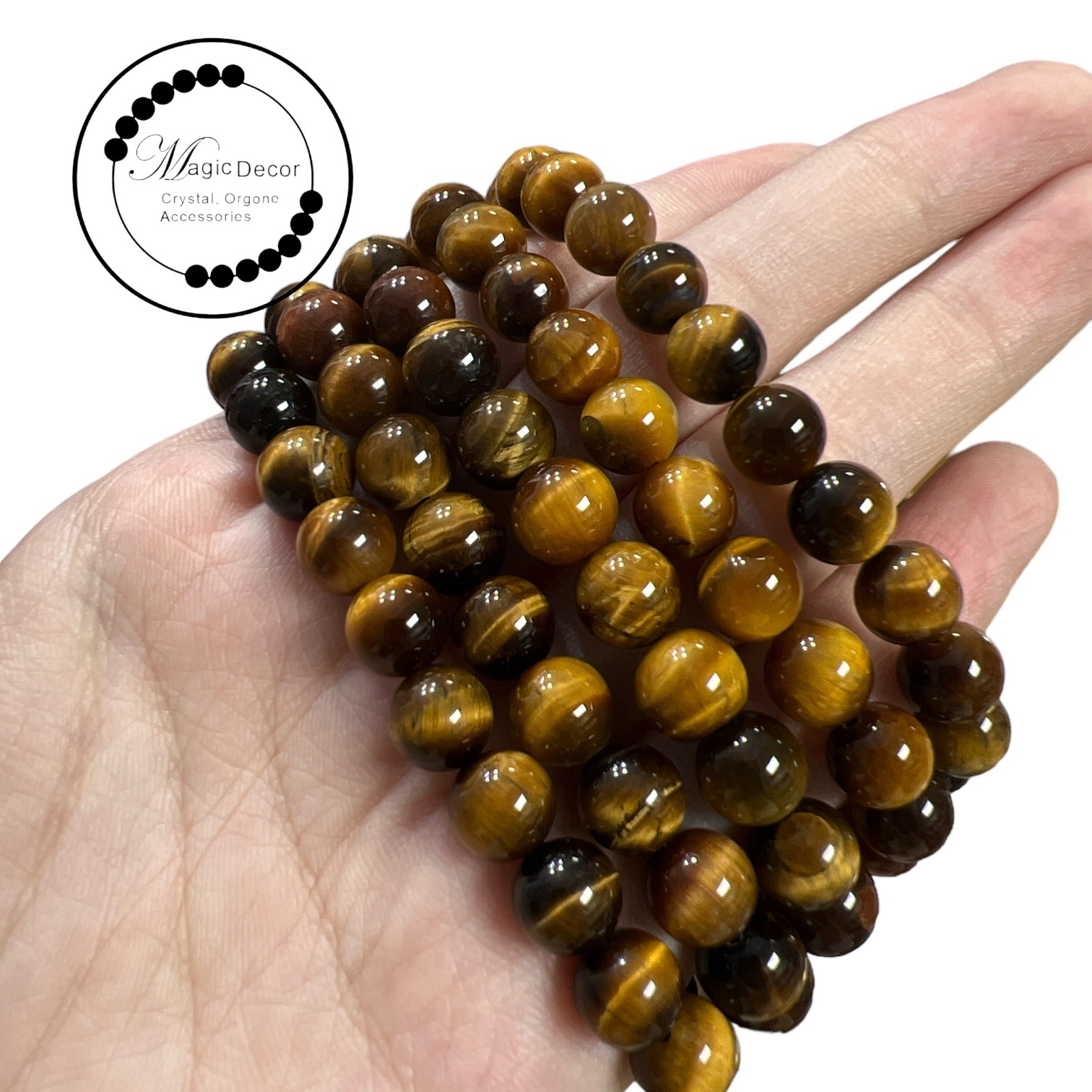 260117 - C9 8mm+閃電金虎眼手串