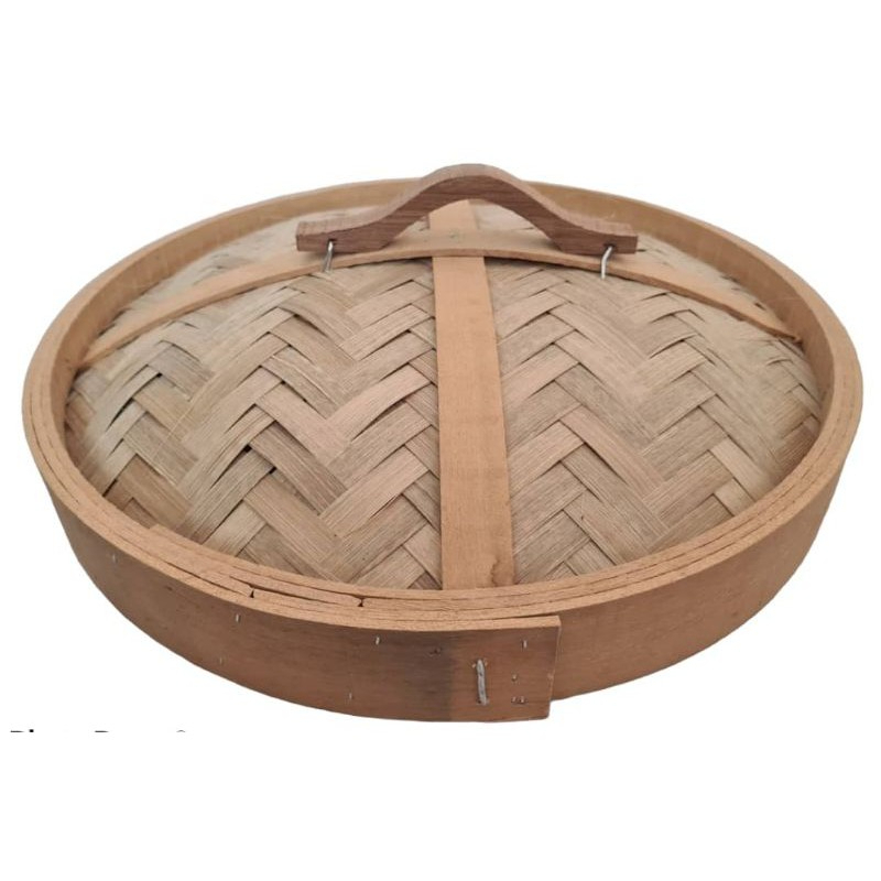 20 inch BAMBOO + WOOD STEAMER BASKET / COVER