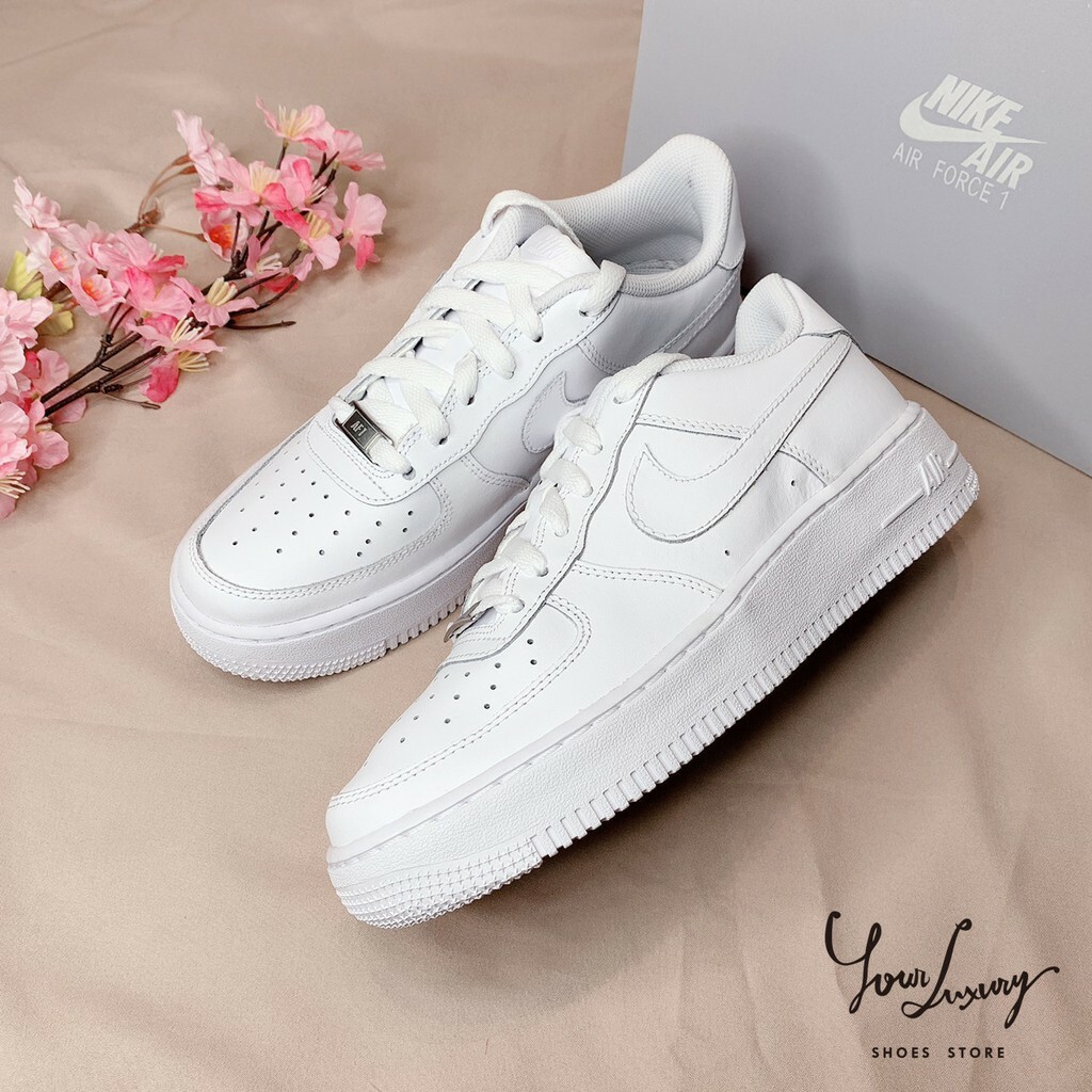 【Luxury】現貨 NIKE AIR FORCE 1 AF1 耐吉 空軍一號 男鞋 女鞋 小白鞋 全白 板鞋 情侶鞋 大童