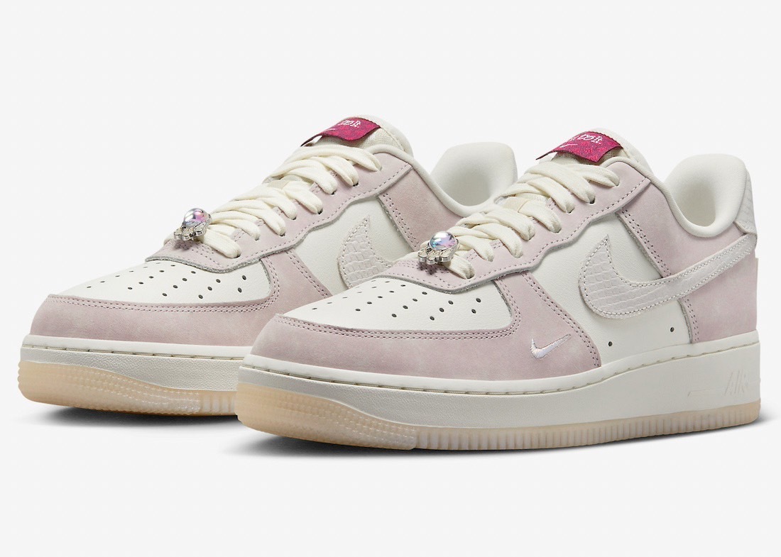 【Luxury】NIKE AIR FORCE 1 龍年限定 寶石粉 芋頭紫 奶茶藕粉 麂皮 男女 FZ5066-111 尺寸報價