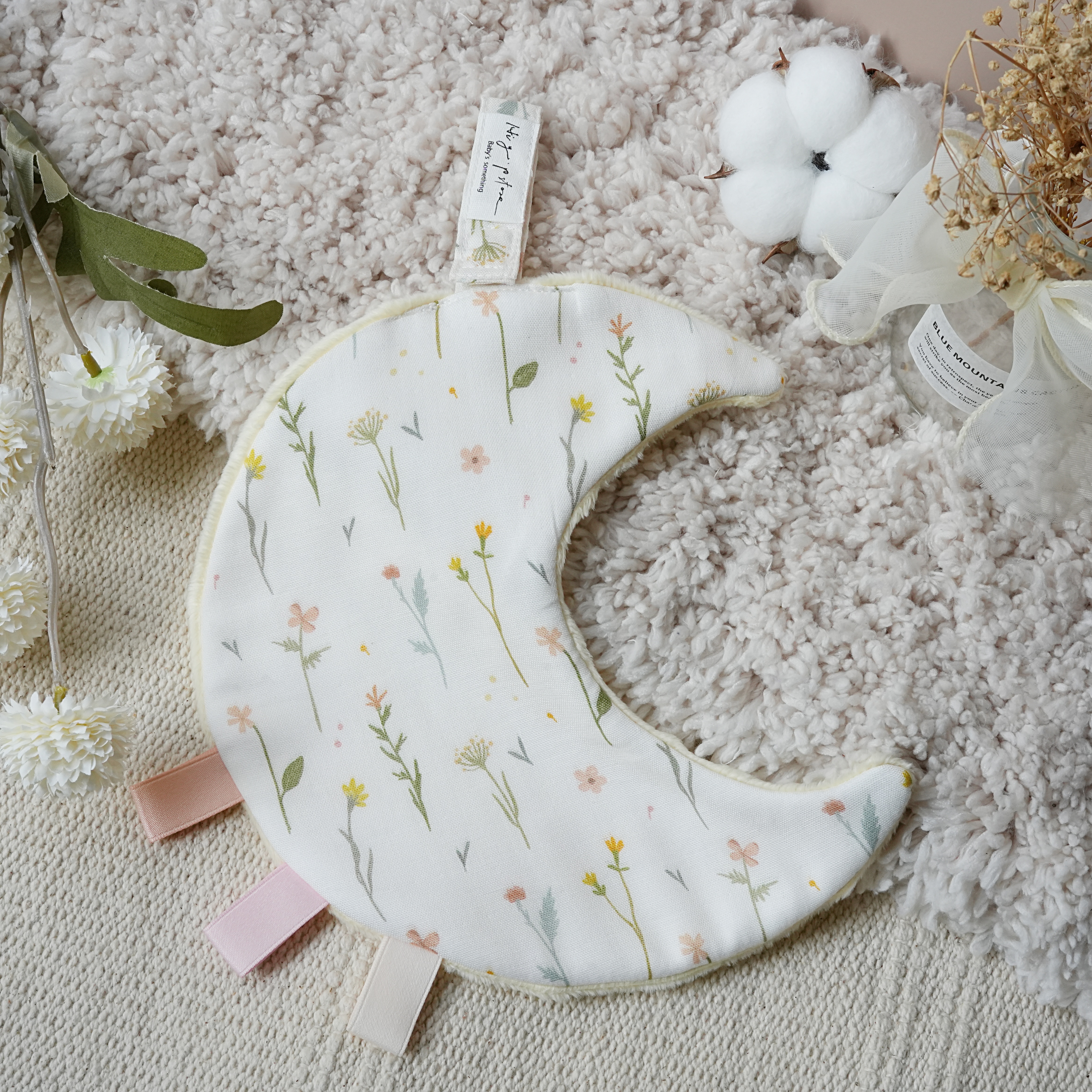 Hi Y.P store-獨家設計款-月光安撫巾-清新植花