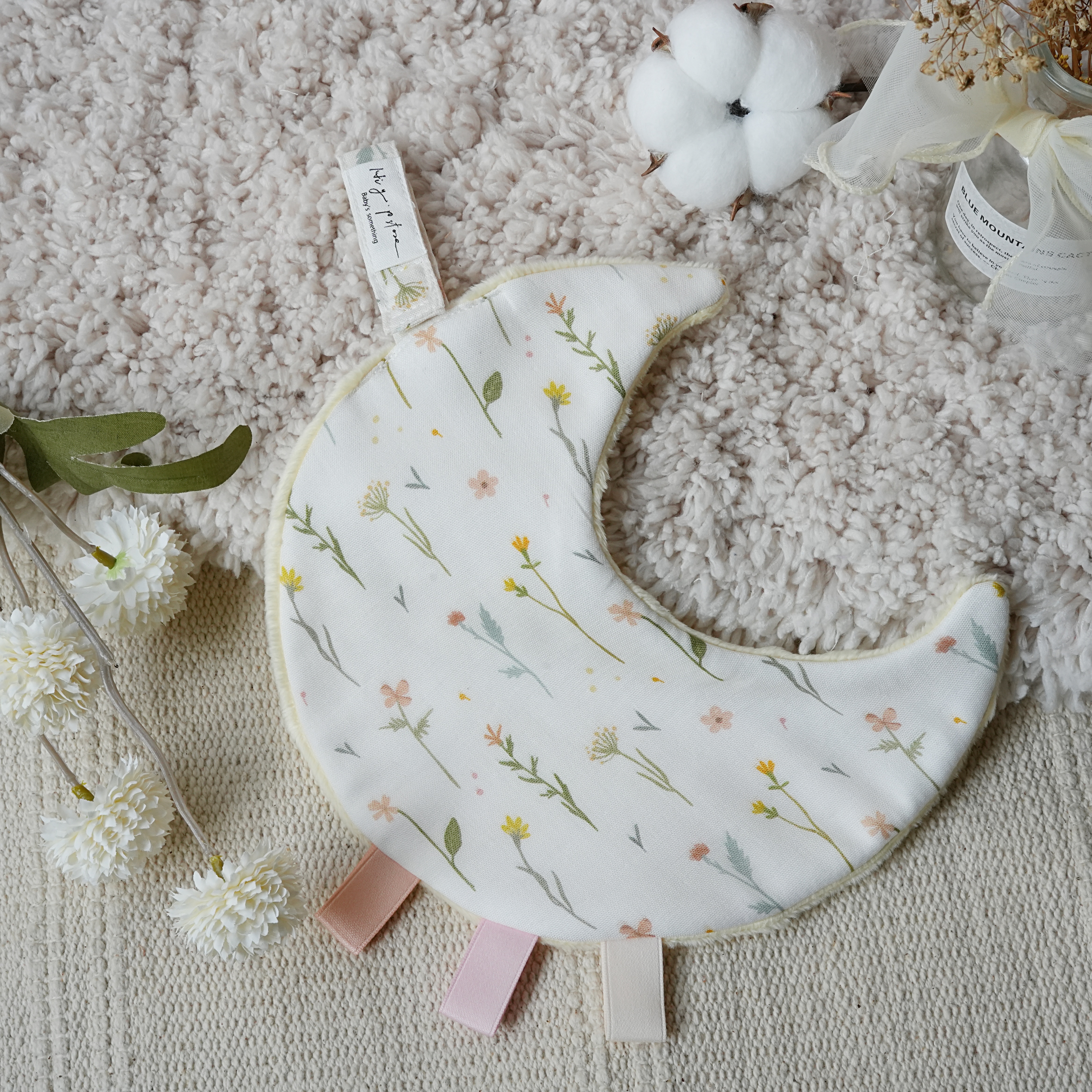 Hi Y.P store-獨家設計款-月光安撫巾-清新植花