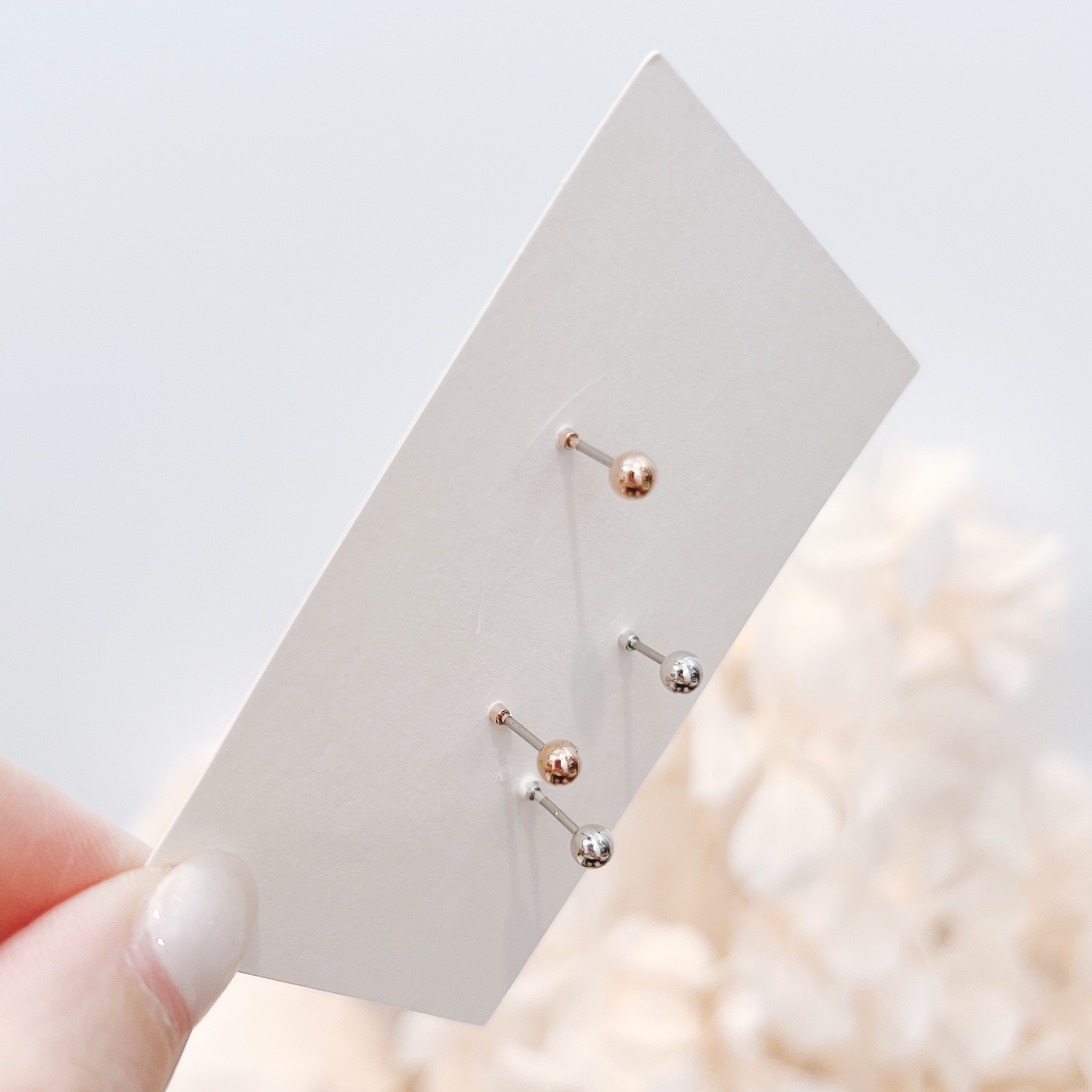 可愛小鹿醫療鋼耳珠/耳骨釘 [一對]