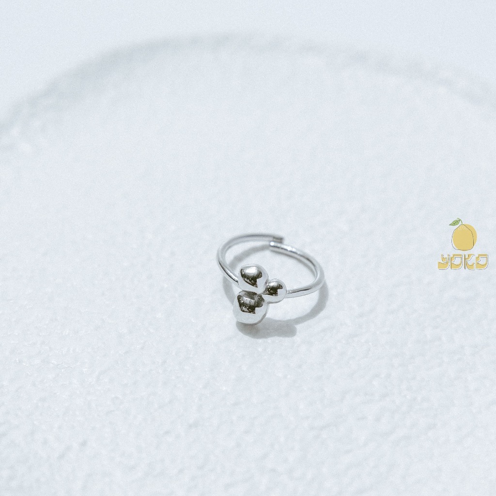 YOKO 925銀大氣泡戒指