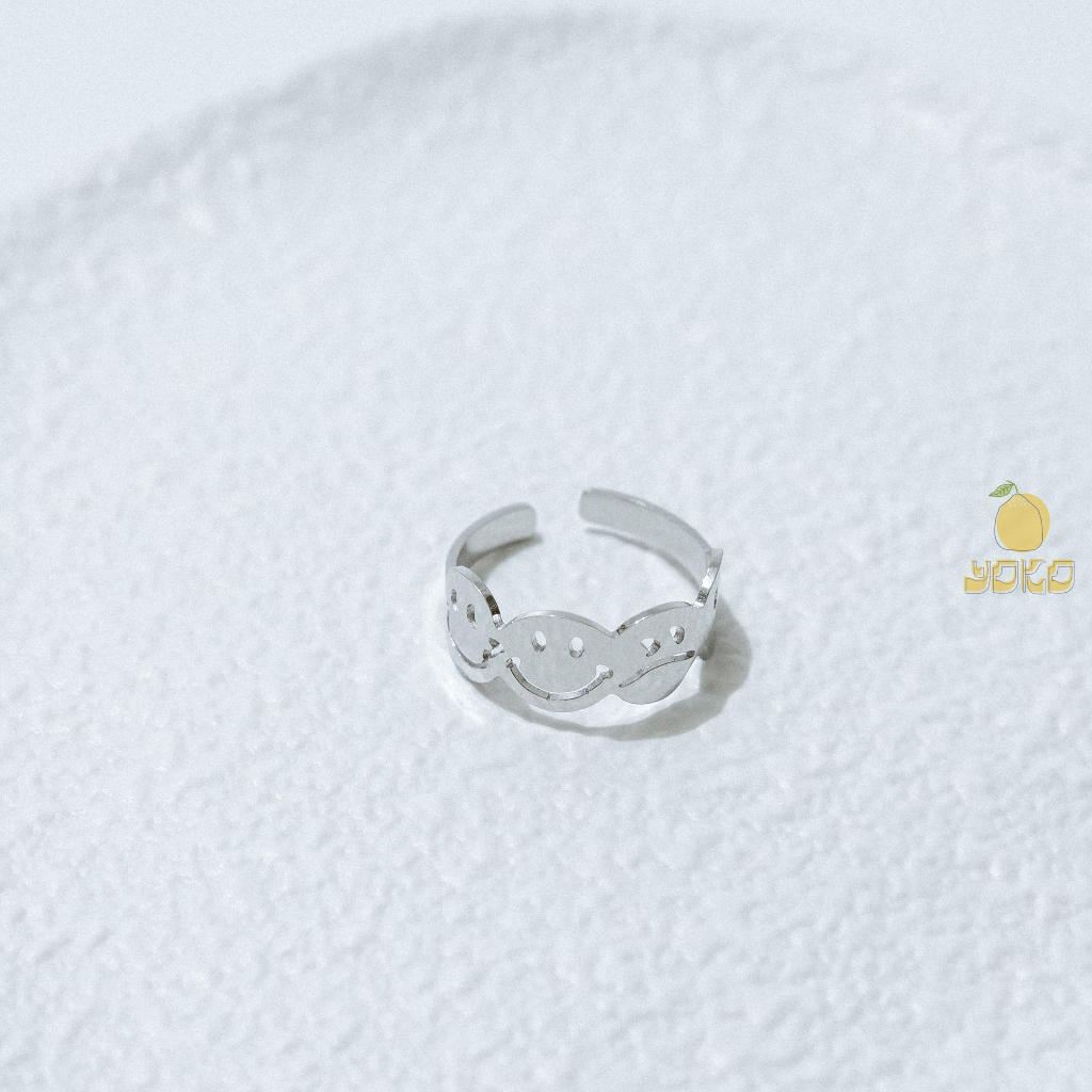 YOKO 圓圓哭笑臉戒指