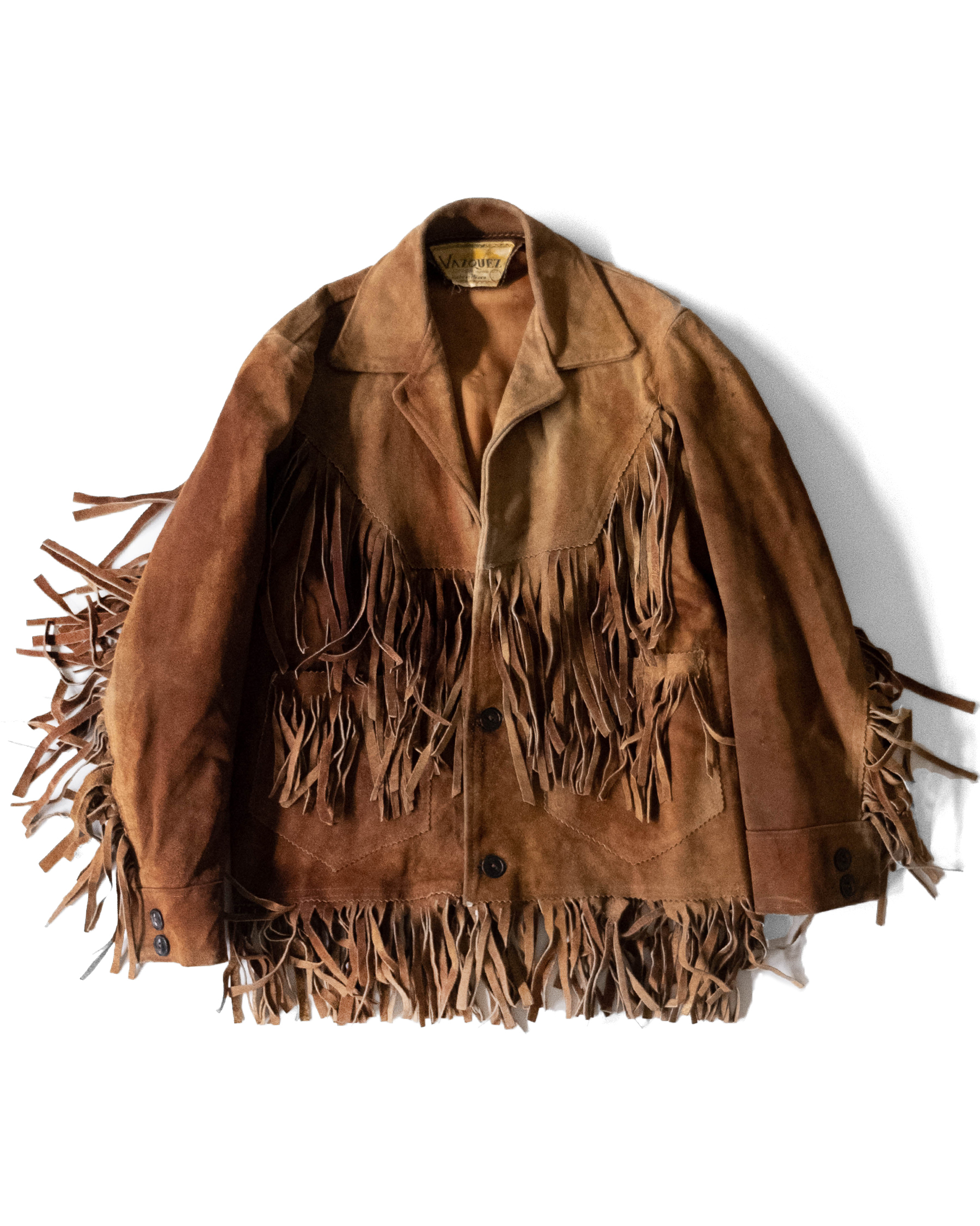 VAZQUEZ 1970's麂皮流蘇外套