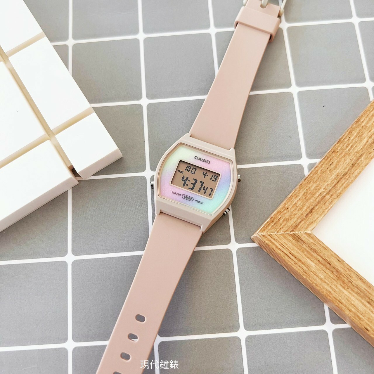 【CASIO 卡西歐】粉彩漸層電子錶 LW-205H-4A 35mm 現代鐘錶
