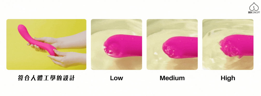 Lovense Osic 2 G-spot vibrator is vibrating on water