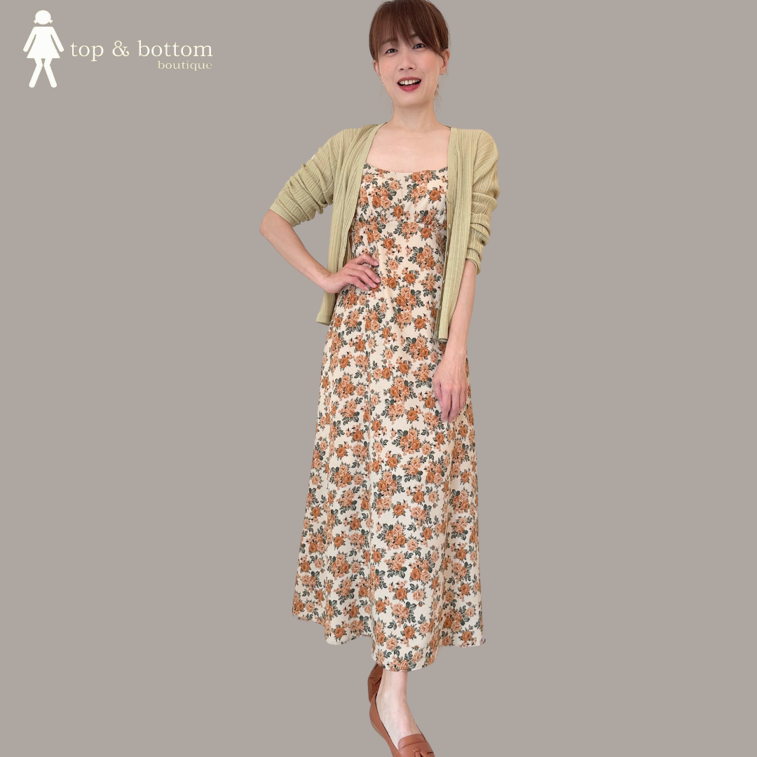 ST CHIFFON FLORAL LONG DRESS