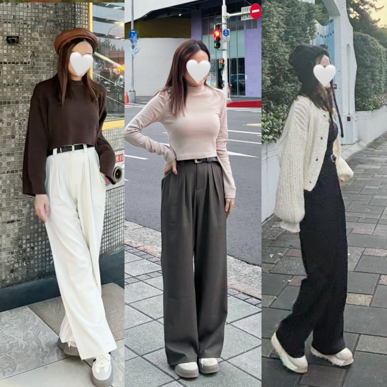 |現+預|小個子西裝寬褲2.0直筒休閒上班百搭西裝褲附皮帶XS-2XL(3色)