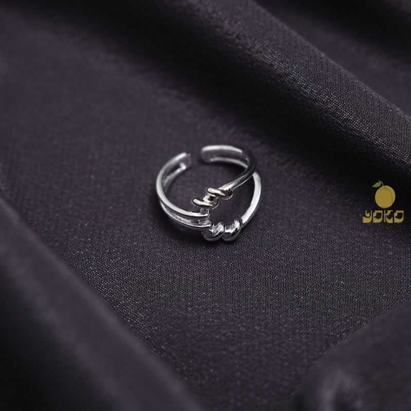 YOKO 線條綁帶戒
