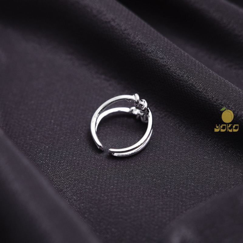 YOKO 線條綁帶戒