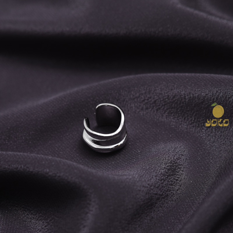 YOKO 凹凸寬狀戒